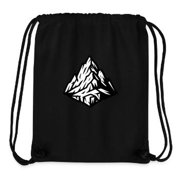 Berg Gipfel Symbol - Stanley/Stella recycelter Gym Bag - Schwarz - Vorne