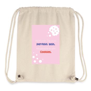 Perfekter Tag für einen Cookie - Stanley/Stella recycelter Gym Bag - Naturweiß - Vorne