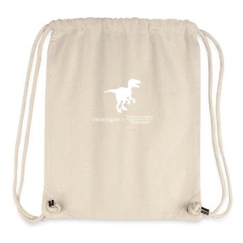 velociraptor funny science - Stanley/Stella Recycled Gym Bag - natural - Front