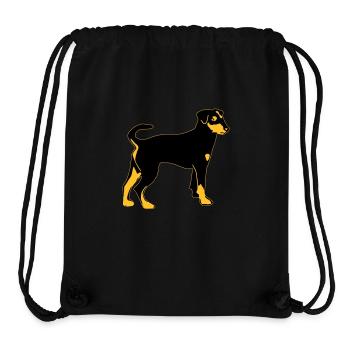 pinscher hund - Stanley/Stella recycelter Gym Bag - Schwarz - Vorne