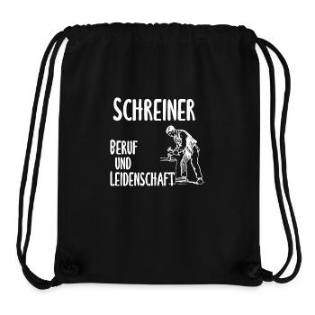 Schreiner - Beruf und Leidenschaft - Stanley/Stella recycelter Gym Bag - Schwarz - Vorne