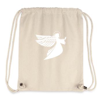 Ange blanc - Sac à cordon recyclé Stanley/Stella - blanc naturel - Devant