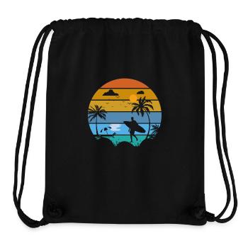 Summer Beach Sunset - Stanley/Stella Recycled Gym Bag - black - Front