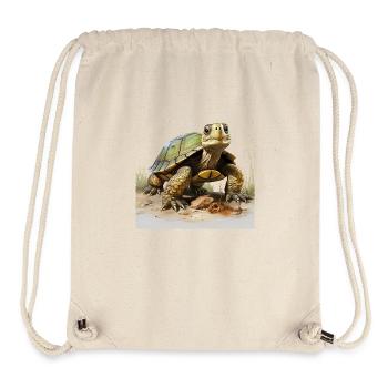 Landschildkröten sind beliebte Haustiere - Stanley/Stella recycelter Gym Bag - Naturweiß - Vorne