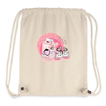 Strawberry Milkshake Carton Pink - Stanley/Stella Recycled Gym Bag - natural - Front