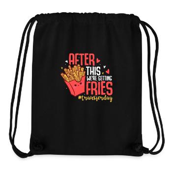 After This We're Getting Fries #Transferday IVF - Stanley/Stella recycelter Gym Bag - Schwarz - Vorne
