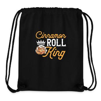 Cinnamon roll - Stanley/Stella Recycled Gym Bag - black - Front