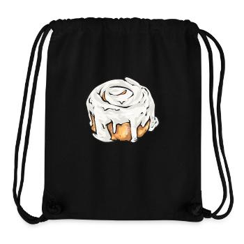 Cinnamon roll - Stanley/Stella Recycled Gym Bag - black - Front