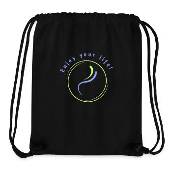Enjoy your life - Stanley/Stella recycelter Gym Bag - Schwarz - Vorne