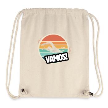 Vamos natation rétro - Sac à cordon recyclé Stanley/Stella - blanc naturel - Devant