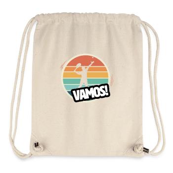 Vamos tennis rétro - Sac à cordon recyclé Stanley/Stella - blanc naturel - Devant