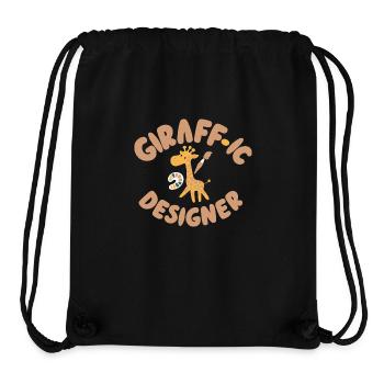 Giraffic Designer Lustig Mediengestalter Fun - Stanley/Stella recycelter Gym Bag - Schwarz - Vorne