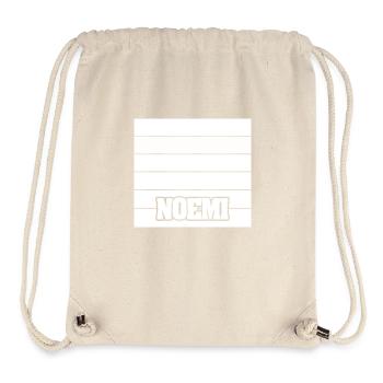 Woman's name Noemi - Stanley/Stella Recycled Gym Bag - natural - Front