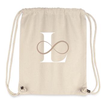 Infinite letter - Stanley/Stella Recycled Gym Bag - natural - Front