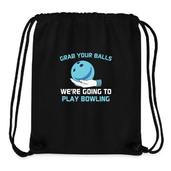 Bowling - Sac à cordon recyclé Stanley/Stella - noir - Devant