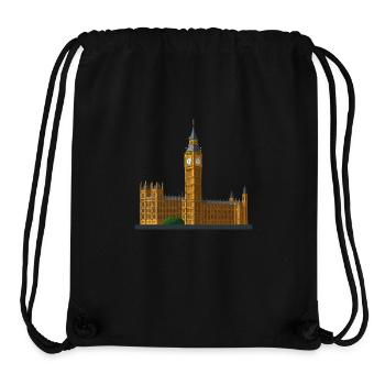 Big Ben mit dem London Eye - Stanley/Stella recycelter Gym Bag - Schwarz - Vorne