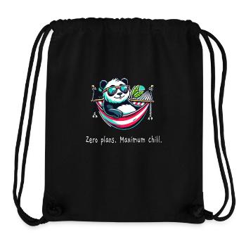 Panda Zero Plans - Stanley/Stella recycelter Gym Bag - Schwarz - Vorne