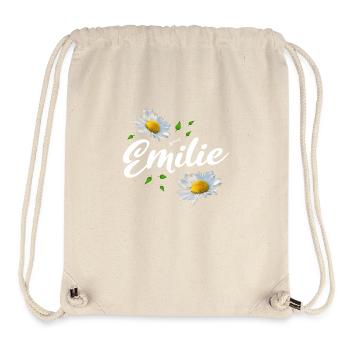 Emilie - Sac à cordon recyclé Stanley/Stella - blanc naturel - Devant
