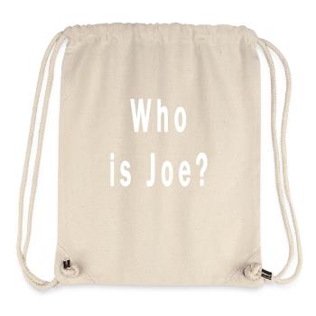 Who is Joe? - Stanley/Stella recycelter Gym Bag - Naturweiß - Vorne