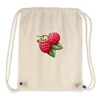 Himbeere Doppelfrucht - Stanley/Stella recycelter Gym Bag - Naturweiß - Vorne