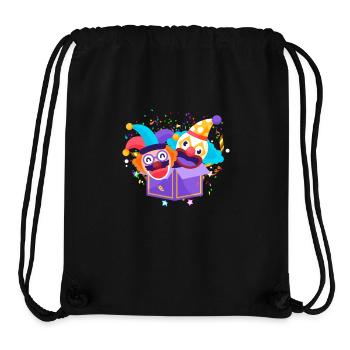 Clown, Carnival, Carnival, Carnival Costume, Parade, Celebration, Jester, - Stanley/Stella Recycled Gym Bag - black - Front
