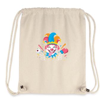 Clown, Carnival, Carnival, Carnival Costume, Parade, Celebration, Jester, - Stanley/Stella Recycled Gym Bag - natural - Front