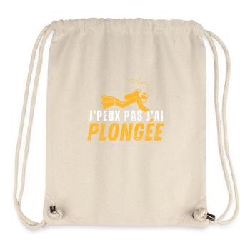 I can't dive - Stanley/Stella Recycled Gym Bag - natural - Front