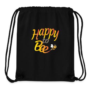 To be happy - Stanley/Stella Recycled Gym Bag - black - Front