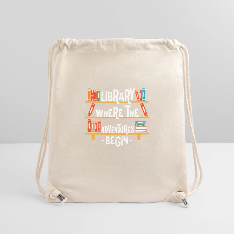 Library Where the Adventures Begin - Colored Stanley/Stella Recycled Gym Bag