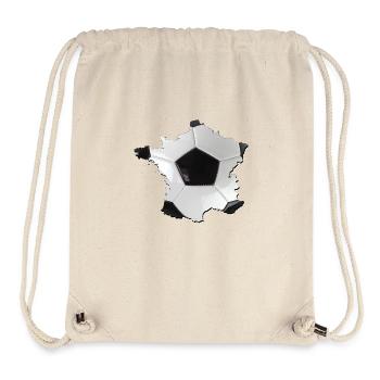 France | real football | Map - Stanley/Stella Recycled Gym Bag - natural - Front