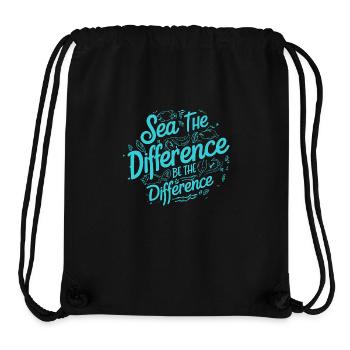 Bathing beach & sea plastic-free against pollution - Stanley/Stella Recycled Gym Bag - black - Front