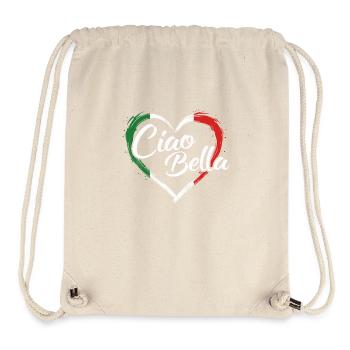 ITALIEN - Sac à cordon recyclé Stanley/Stella - blanc naturel - Devant