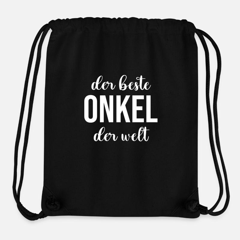 Bester Onkel - Stanley/Stella recycelter Gym Bag - Schwarz