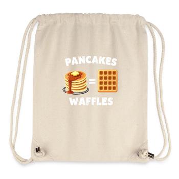 Pfannkuchen und Waffeln - Stanley/Stella recycelter Gym Bag - Naturweiß - Vorne