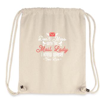 Don't Mess With The Mail Lady Mail Postal Worker - Stanley/Stella recycelter Gym Bag - Naturweiß - Vorne