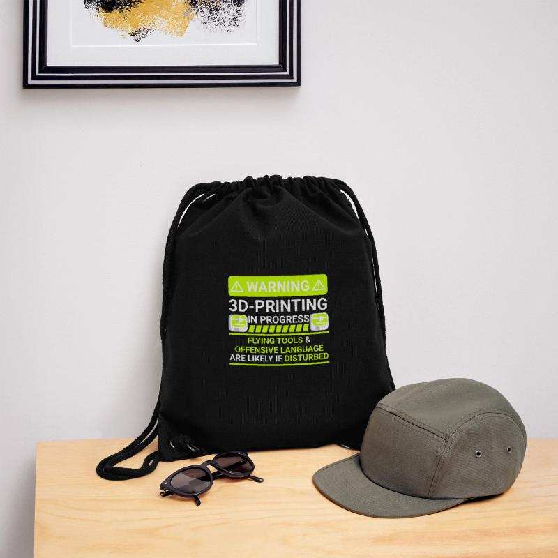 warning 3d printing in progress Stanley/Stella recycelter Gym Bag
