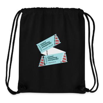 GODNEWS Alltagstourist*in »Ticket« - Stanley/Stella recycelter Gym Bag - Schwarz - Vorne