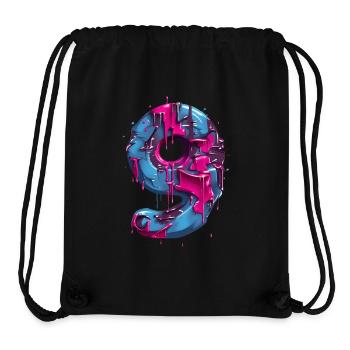 NR. 9 NUMMER 9 COOL 9. GEBURTSTAG - Stanley/Stella recycelter Gym Bag - Schwarz - Vorne
