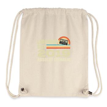 Légendaire depuis 2019 - absolument unique - Sac à cordon recyclé Stanley/Stella - blanc naturel - Devant