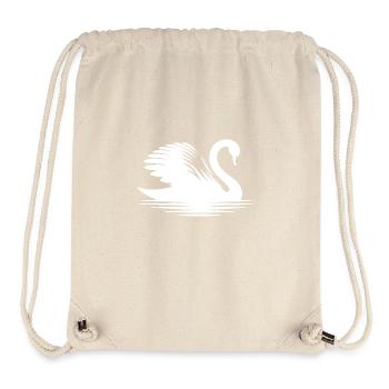 fier élégant cygne silhouette portrait - Sac à cordon recyclé Stanley/Stella - blanc naturel - Devant