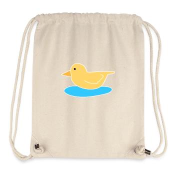 duck bird flying animal symbol water - Stanley/Stella Recycled Gym Bag - natural - Front