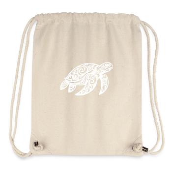 Ornamental beauty of a sea turtle - Stanley/Stella Recycled Gym Bag - natural - Front