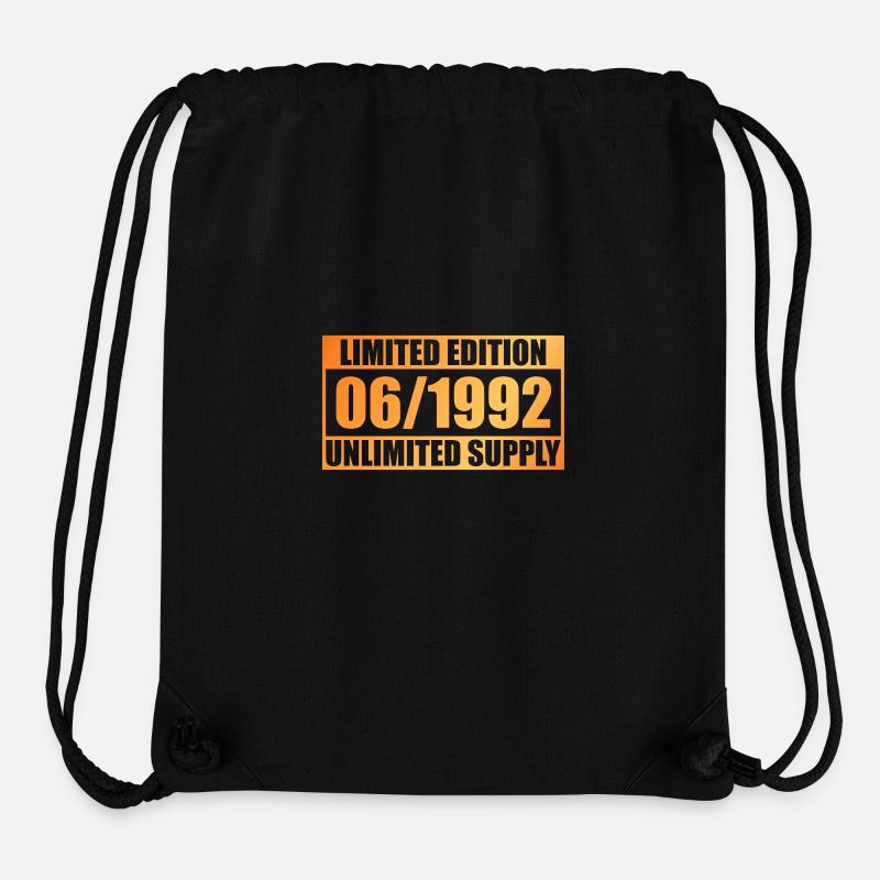 33rd Birthday Limited Edition - ꝏ Supply 06/1992 - Stanley/Stella Recycled Gym Bag - black
