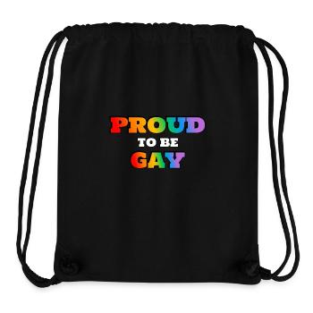PROUD to be GAY - Stanley/Stella Recycled Gym Bag - black - Front