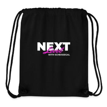 Next Level with SCHEISSEGAL - Stanley/Stella recycelter Gym Bag - Schwarz - Vorne