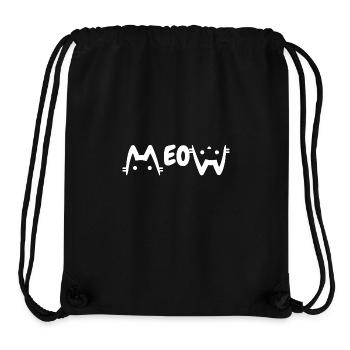 MEOW - Stanley/Stella recycelter Gym Bag - Schwarz - Vorne