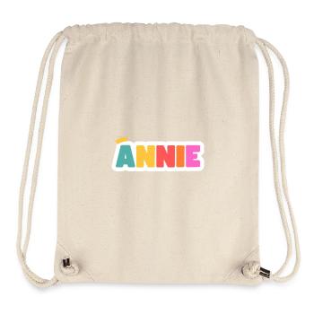 Annie! Personalisierbar - Stanley/Stella recycelter Gym Bag - Naturweiß - Vorne
