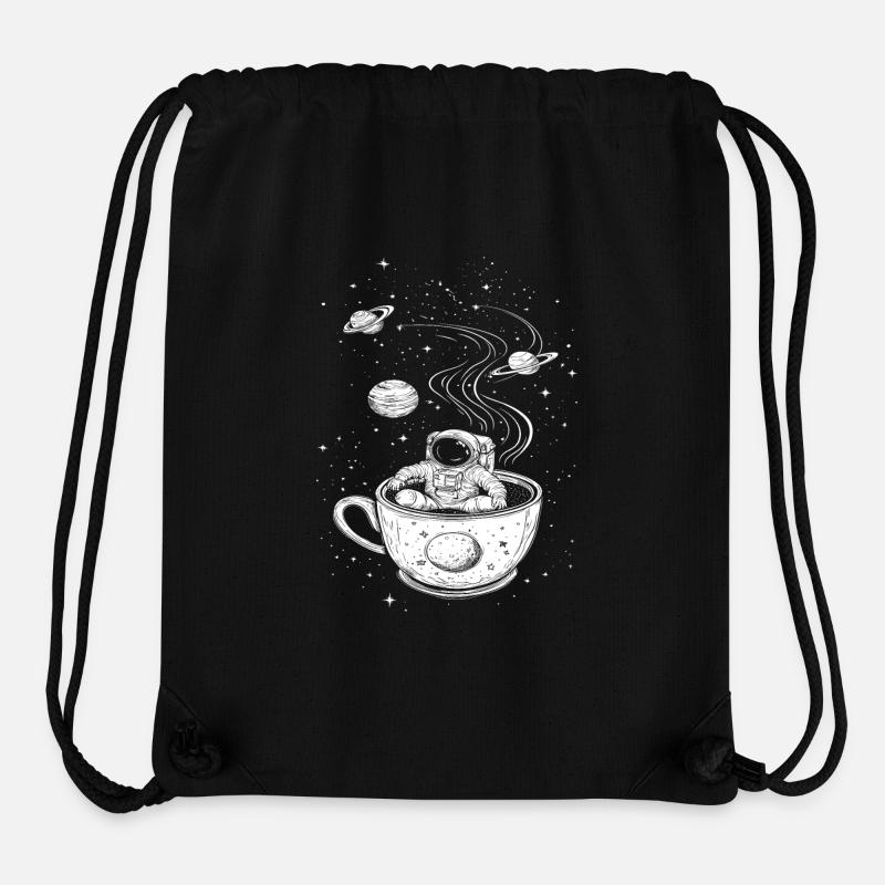 spaceman in der Galaxie - Stanley/Stella recycelter Gym Bag - Schwarz