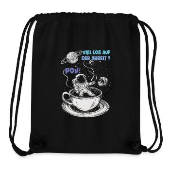 Viel los auf der Arbeit? POV Kaffee - Stanley/Stella recycelter Gym Bag - Schwarz - Vorne