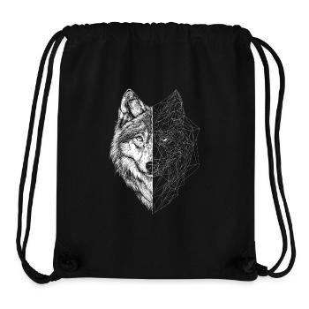 Wolf / Husky amazing - Stanley/Stella Recycled Gym Bag - black - Front